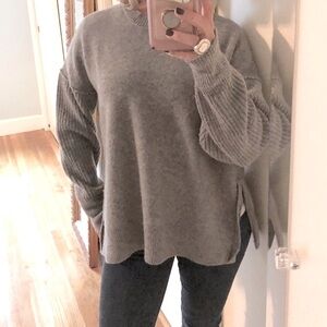 Fine Edge Boyfriend Crewneck Sweater